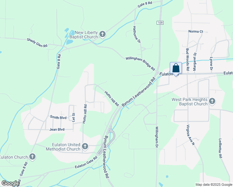 map of restaurants, bars, coffee shops, grocery stores, and more near 80 Hutto Hill Road in Anniston