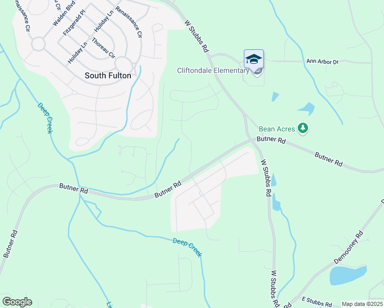 map of restaurants, bars, coffee shops, grocery stores, and more near 3864 Kastler Drive in Atlanta