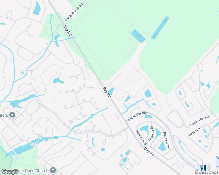 map of restaurants, bars, coffee shops, grocery stores, and more near 101 Copper Leaf Drive in Myrtle Beach