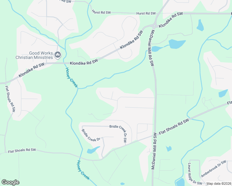 map of restaurants, bars, coffee shops, grocery stores, and more near 1409 Hadlow Court Southeast in Conyers