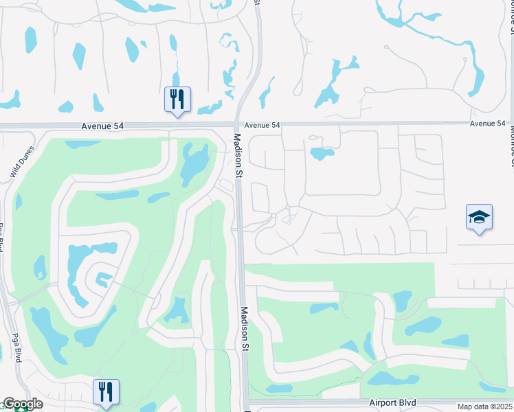 map of restaurants, bars, coffee shops, grocery stores, and more near 54550 Sea Hero Circle in La Quinta
