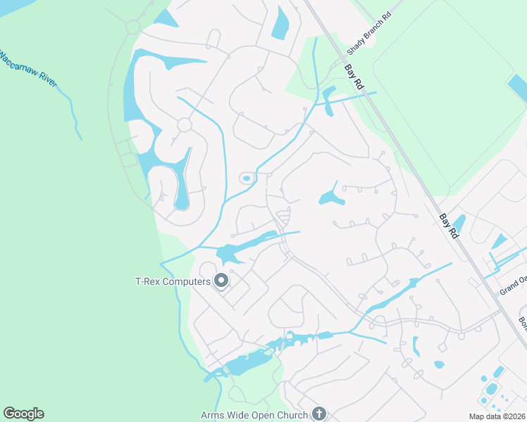 map of restaurants, bars, coffee shops, grocery stores, and more near 6931 Antonio Lane in Myrtle Beach