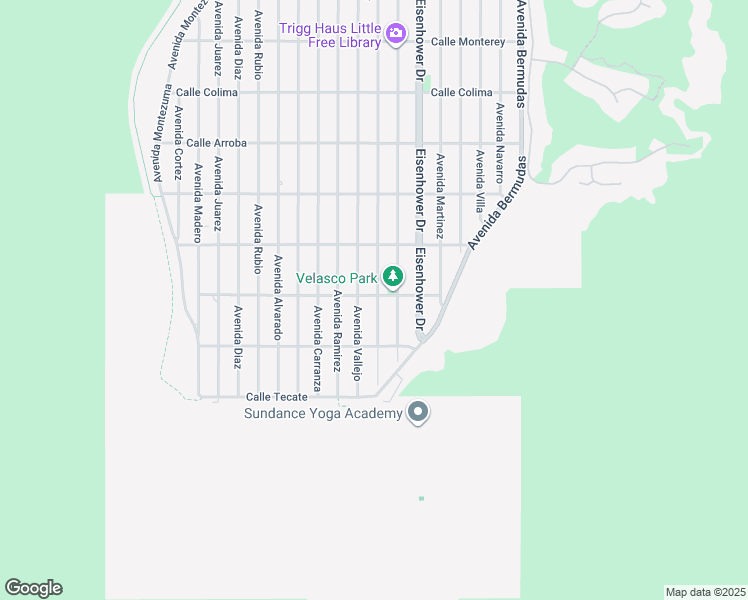 map of restaurants, bars, coffee shops, grocery stores, and more near 77643 Calle Temecula in La Quinta