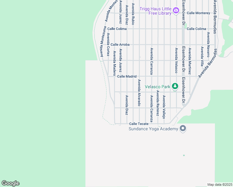 map of restaurants, bars, coffee shops, grocery stores, and more near 54510 Avenue Madero in La Quinta