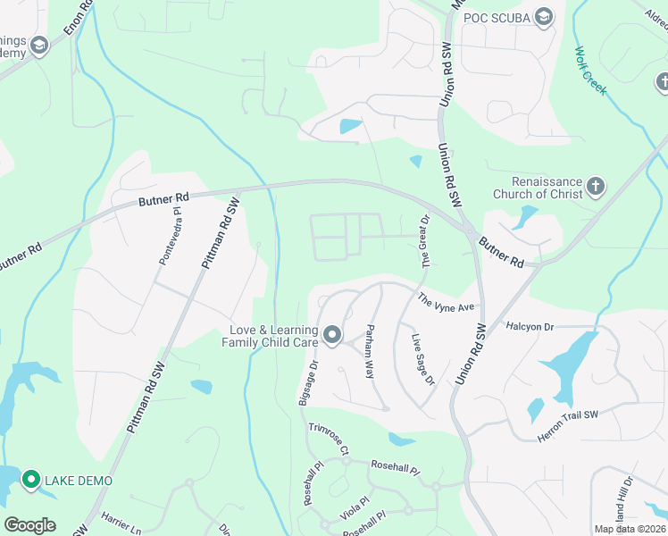 map of restaurants, bars, coffee shops, grocery stores, and more near 3791 Uppark Drive in Atlanta