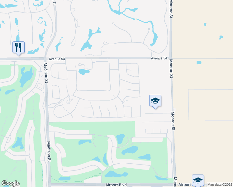 map of restaurants, bars, coffee shops, grocery stores, and more near 81532 Merv Griffin Way in La Quinta
