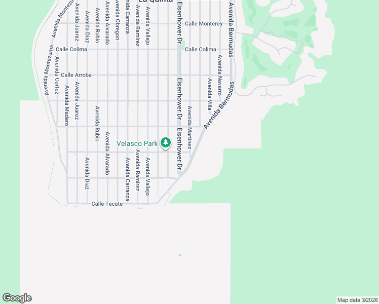 map of restaurants, bars, coffee shops, grocery stores, and more near 54556 Avenida Martinez in La Quinta