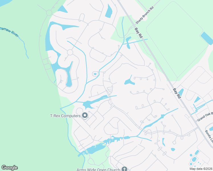 map of restaurants, bars, coffee shops, grocery stores, and more near 6931 Antonio Lane in Myrtle Beach