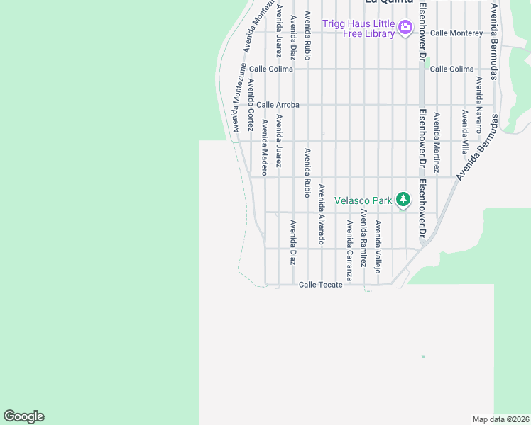 map of restaurants, bars, coffee shops, grocery stores, and more near 45492 Calle Temecula in La Quinta
