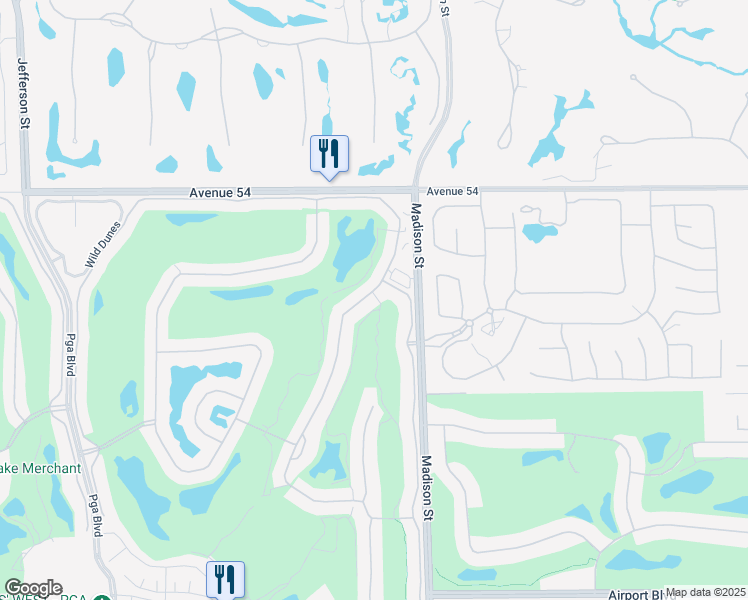 map of restaurants, bars, coffee shops, grocery stores, and more near 54438 Southern Hill in La Quinta