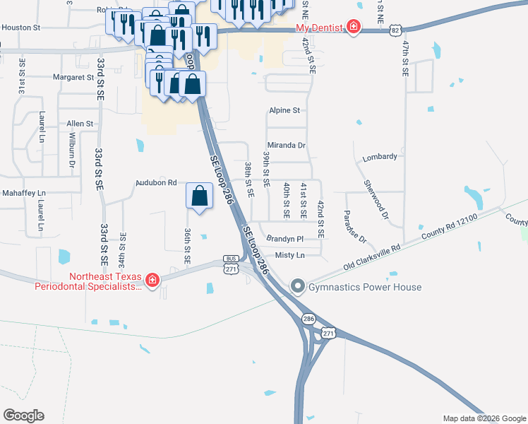 map of restaurants, bars, coffee shops, grocery stores, and more near 870 39th Street Southeast in Paris