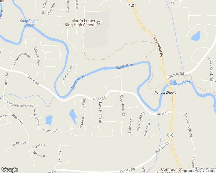 map of restaurants, bars, coffee shops, grocery stores, and more near 5300 River Road in Ellenwood