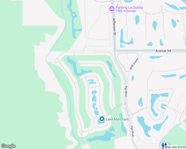 map of restaurants, bars, coffee shops, grocery stores, and more near 54580 Tanglewood in La Quinta