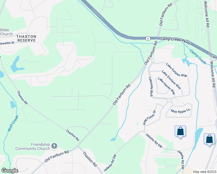 map of restaurants, bars, coffee shops, grocery stores, and more near 3755 High Point Lane Southwest in Atlanta