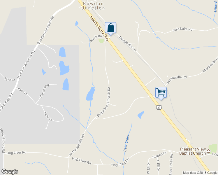 map of restaurants, bars, coffee shops, grocery stores, and more near 216 Bethlehem Church Road in Carrollton