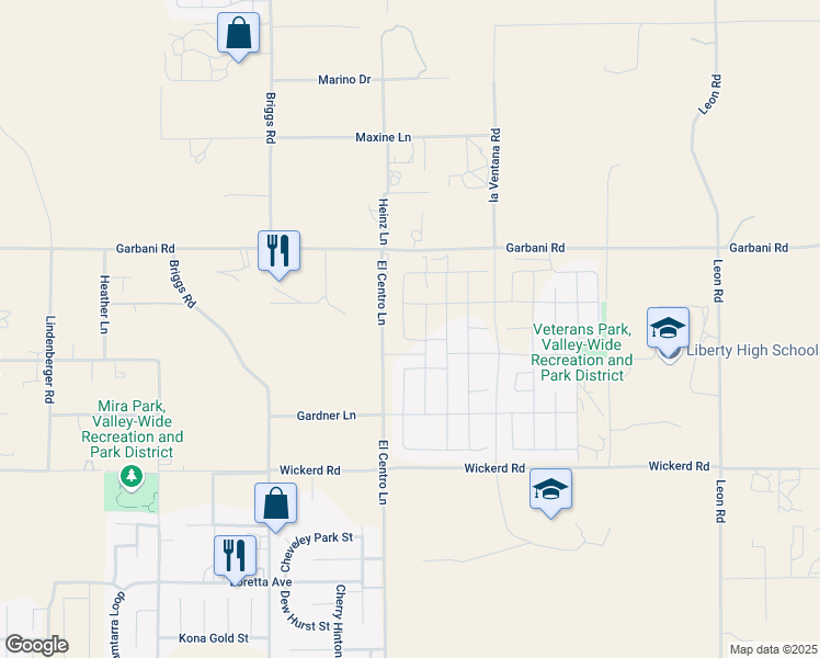 map of restaurants, bars, coffee shops, grocery stores, and more near 32244 Neal Lane in Menifee