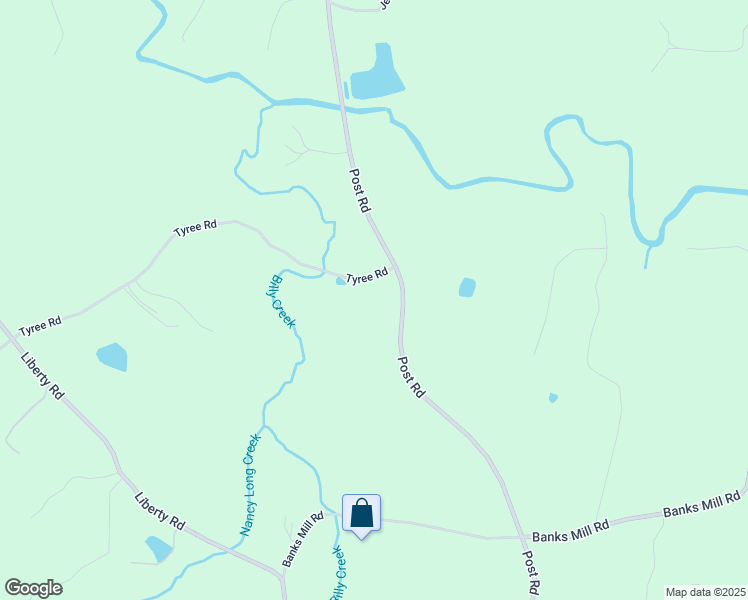 map of restaurants, bars, coffee shops, grocery stores, and more near 5419 Tyree Road in Douglas County
