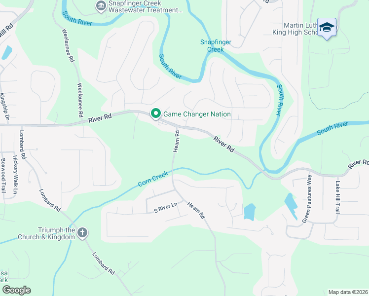 map of restaurants, bars, coffee shops, grocery stores, and more near 4270 Hearn Road in Ellenwood