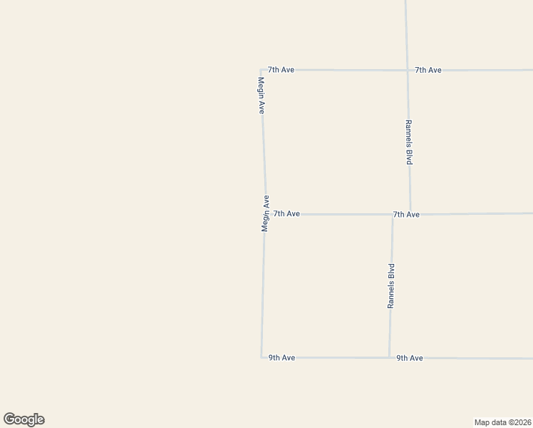 map of restaurants, bars, coffee shops, grocery stores, and more near Megin Avenue in Blythe