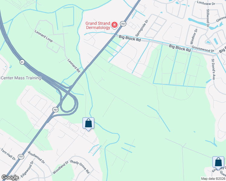map of restaurants, bars, coffee shops, grocery stores, and more near 6058 Friendship Lane in Myrtle Beach