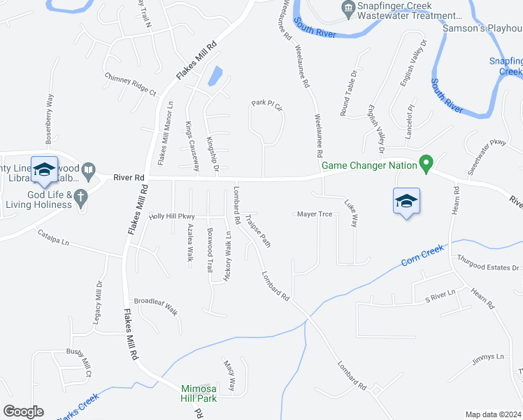 map of restaurants, bars, coffee shops, grocery stores, and more near 4044 Traipse Court in Ellenwood