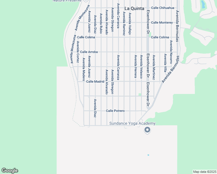 map of restaurants, bars, coffee shops, grocery stores, and more near 54340 Avenue Alvarado in La Quinta