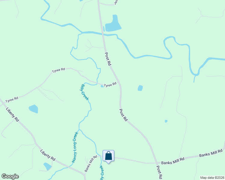 map of restaurants, bars, coffee shops, grocery stores, and more near 5419 Tyree Road in Winston