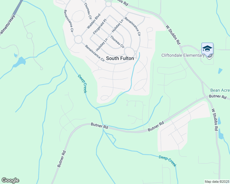 map of restaurants, bars, coffee shops, grocery stores, and more near 3830 Ailey Avenue in Atlanta