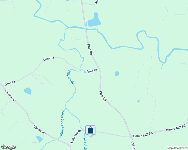 map of restaurants, bars, coffee shops, grocery stores, and more near 5419 Tyree Road in Douglas County