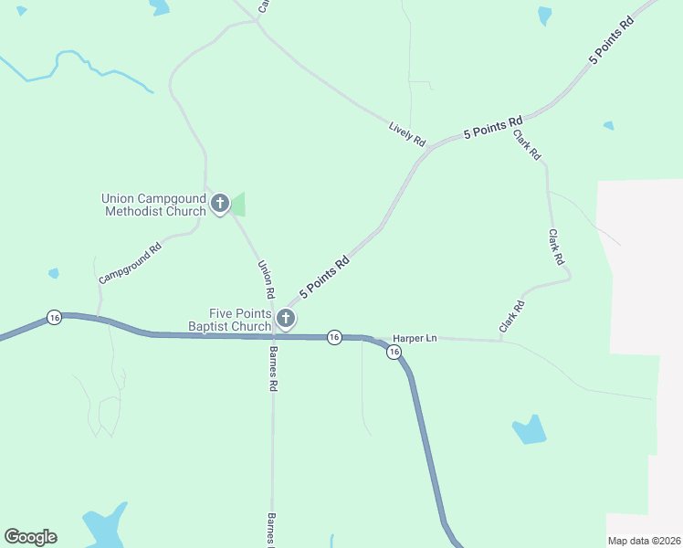 map of restaurants, bars, coffee shops, grocery stores, and more near 2356 5 Points Road in Waco