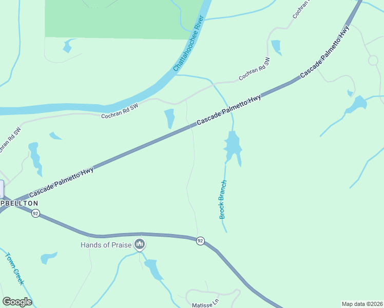map of restaurants, bars, coffee shops, grocery stores, and more near 8230 Rataree Road in Atlanta