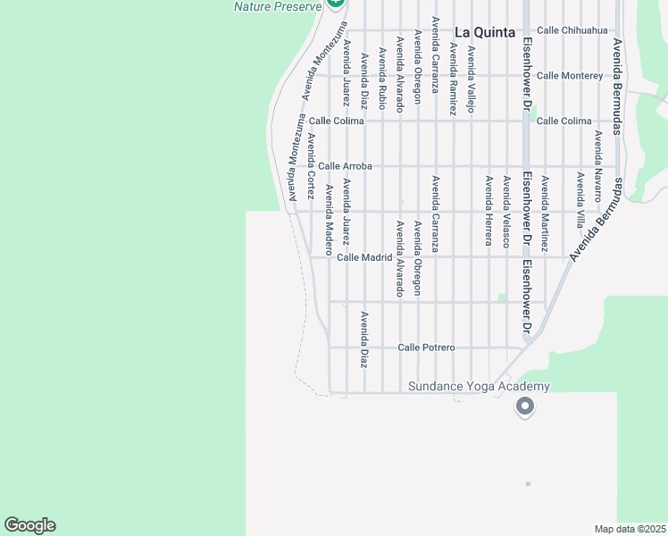 map of restaurants, bars, coffee shops, grocery stores, and more near 54300 Avenue Madero in La Quinta