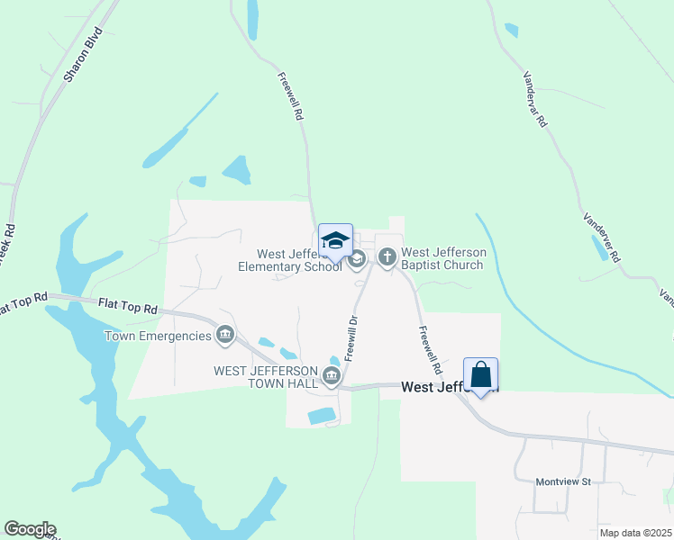 map of restaurants, bars, coffee shops, grocery stores, and more near 4880 Freewill Drive in Quinton