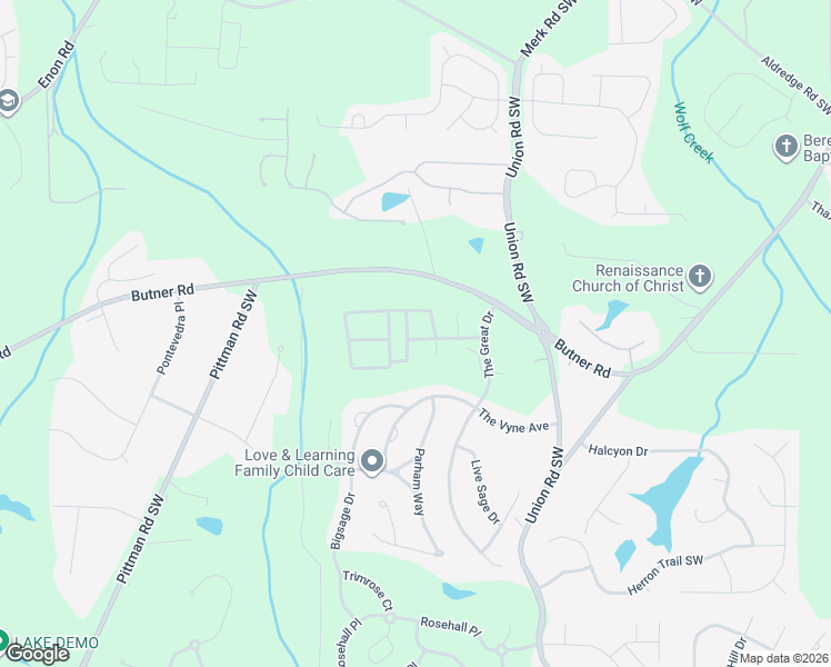 map of restaurants, bars, coffee shops, grocery stores, and more near 5632 Wakehurst Dr in Atlanta
