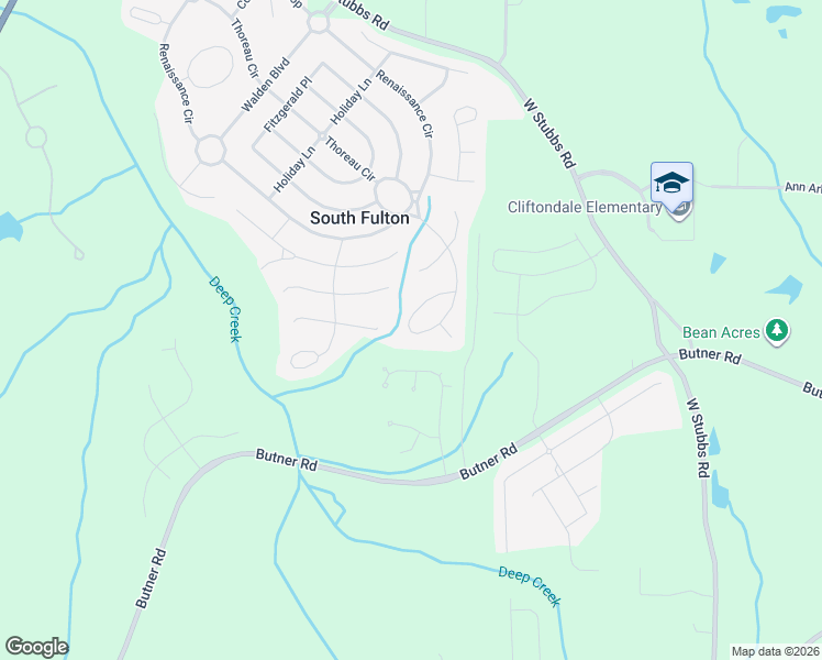 map of restaurants, bars, coffee shops, grocery stores, and more near 7088 Thoreau Circle in Atlanta