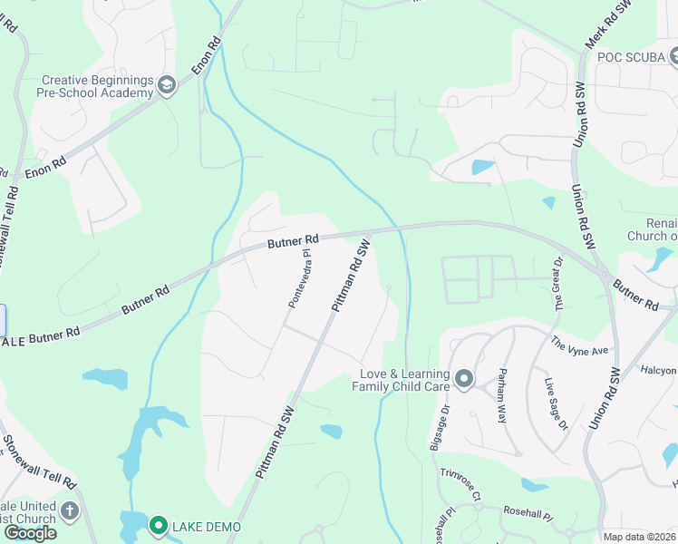 map of restaurants, bars, coffee shops, grocery stores, and more near 3735 Pittman Road Southwest in College Park