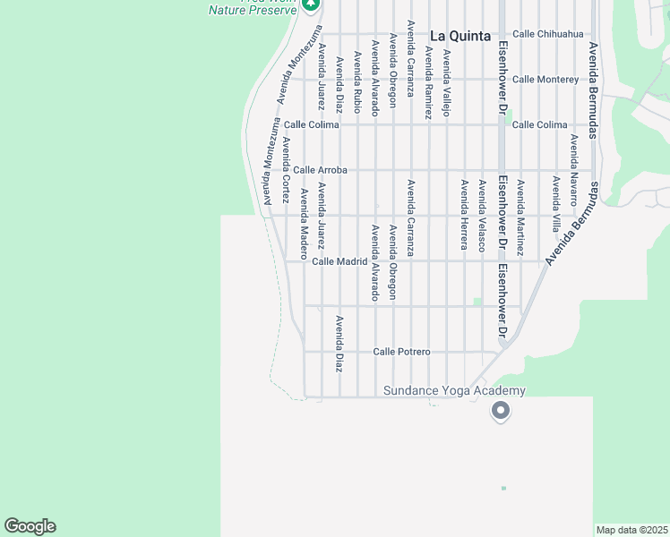map of restaurants, bars, coffee shops, grocery stores, and more near 54277 Avenida Diaz in La Quinta