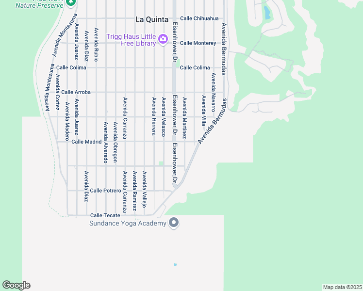 map of restaurants, bars, coffee shops, grocery stores, and more near 54275 Avenue Martinez in La Quinta