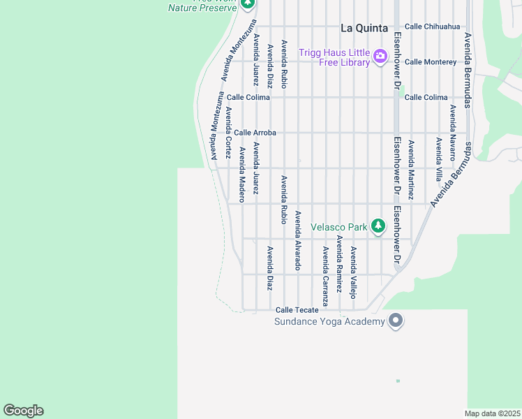 map of restaurants, bars, coffee shops, grocery stores, and more near 54280 Avenida Juarez in La Quinta