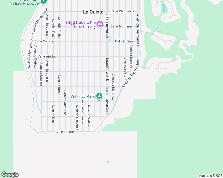 map of restaurants, bars, coffee shops, grocery stores, and more near 54275 Avenue Martinez in La Quinta
