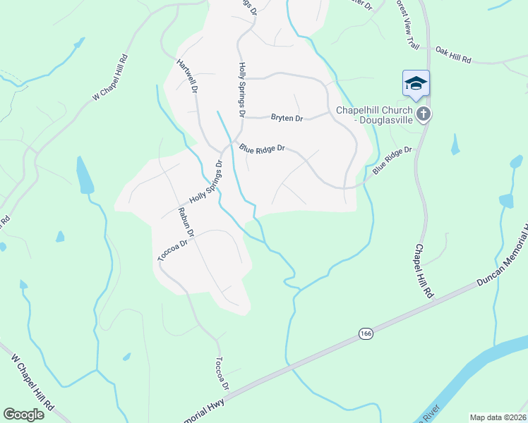 map of restaurants, bars, coffee shops, grocery stores, and more near 5512 Oconee Drive in Douglasville