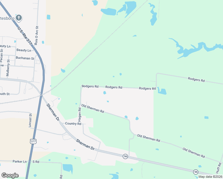 map of restaurants, bars, coffee shops, grocery stores, and more near 3424 Rodgers Road in Whitesboro