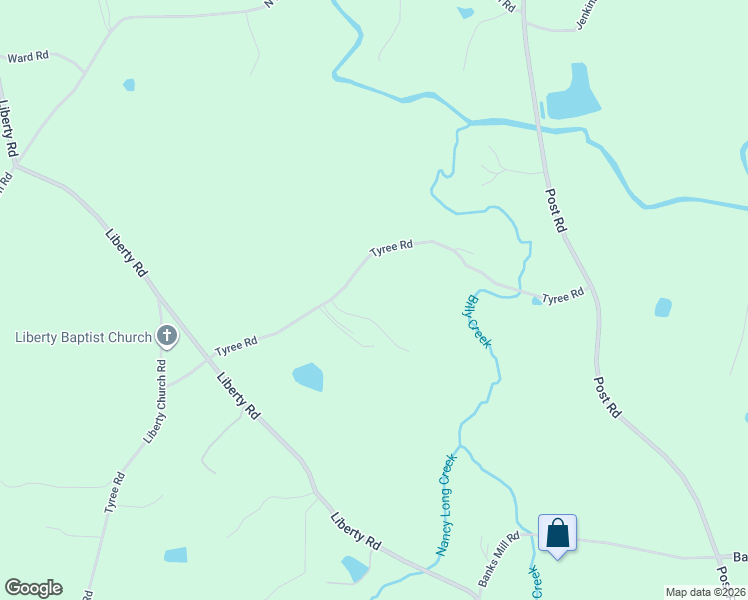 map of restaurants, bars, coffee shops, grocery stores, and more near 5522 Tyree Road in Winston