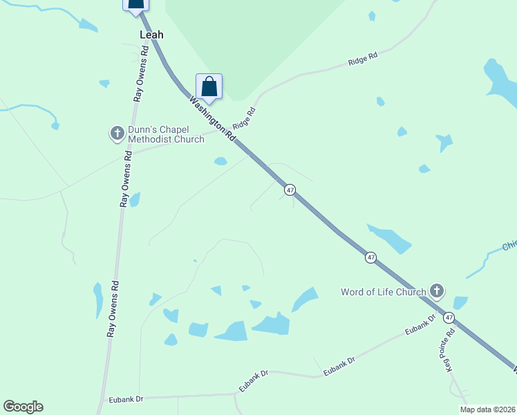 map of restaurants, bars, coffee shops, grocery stores, and more near 6494 Washington Road in Appling