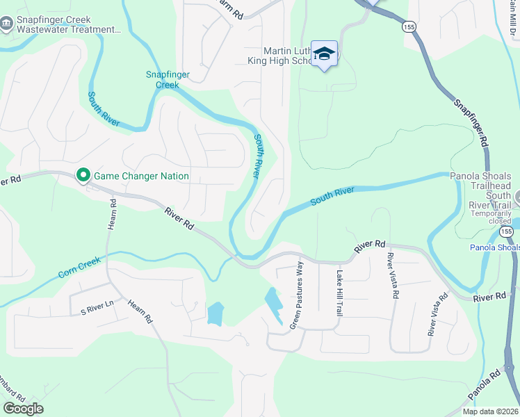 map of restaurants, bars, coffee shops, grocery stores, and more near 4820 Carly Way in Stonecrest