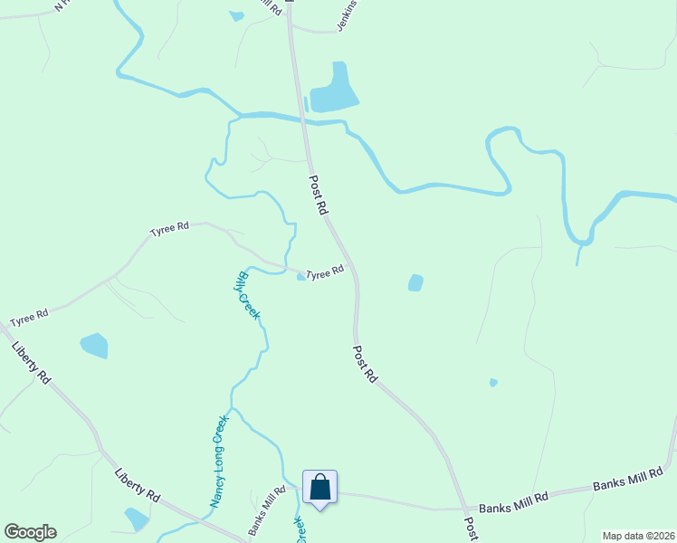 map of restaurants, bars, coffee shops, grocery stores, and more near 5419 Tyree Road in Winston