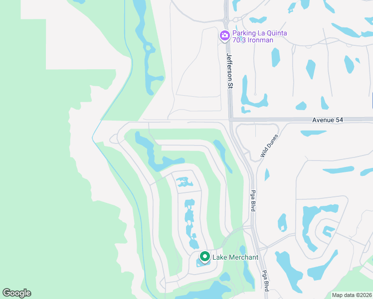 map of restaurants, bars, coffee shops, grocery stores, and more near 54291 Shoal Creek in La Quinta
