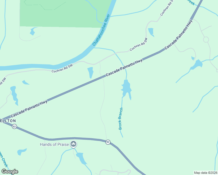map of restaurants, bars, coffee shops, grocery stores, and more near 8230 Rataree Road in Atlanta