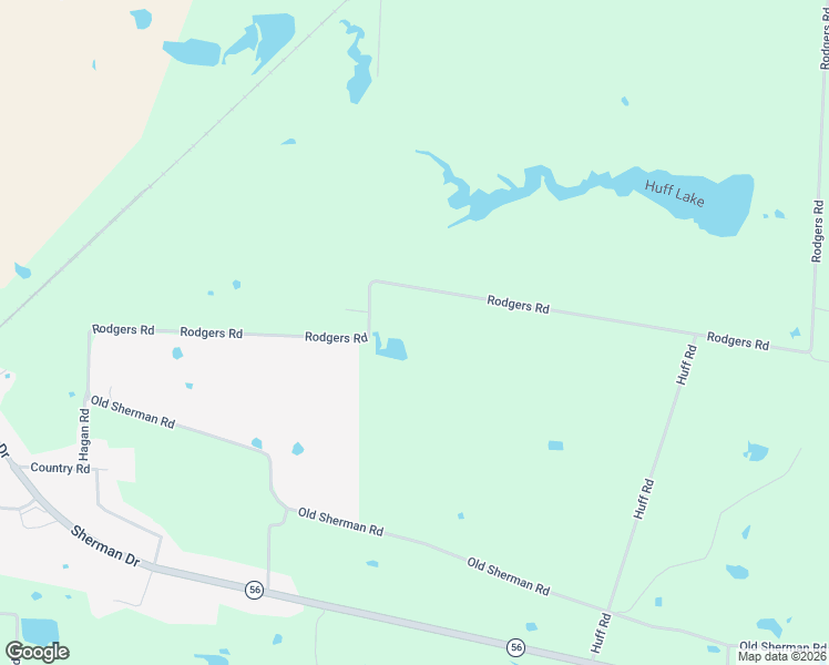 map of restaurants, bars, coffee shops, grocery stores, and more near 2648 Rodgers Road in Whitesboro