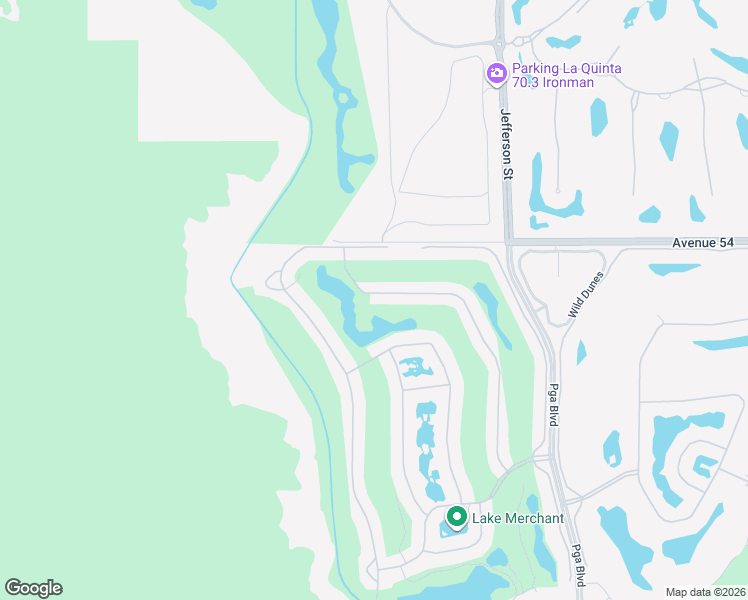 map of restaurants, bars, coffee shops, grocery stores, and more near 54171 Shoal Creek in La Quinta